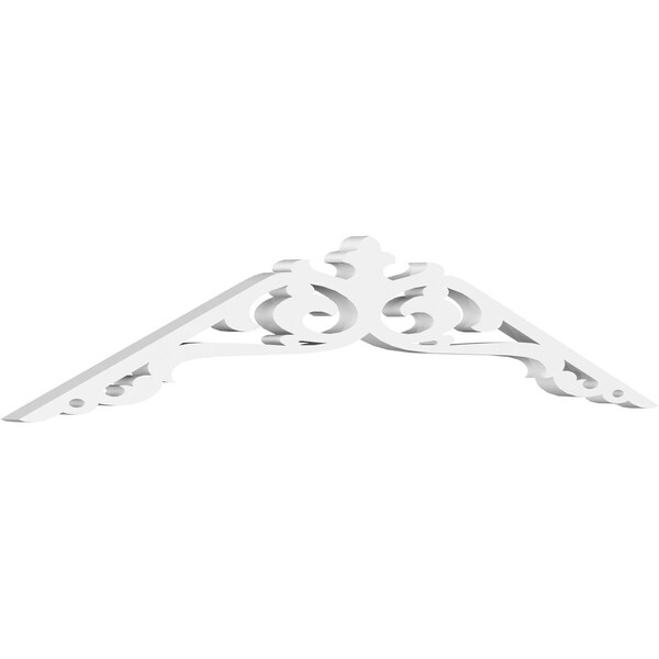Ekena Millwork Pitch Amber Architectural Grade PVC Gable Pediment, 36"W x 7 1/2"H x 1"P (5/12) GPP036X008X100AMB - main